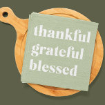 Dankful Grateful Blessed | Citaat Thanksgiving Theedoek<br><div class="desc">Dankful Grateful Blessed | Citaat Thanksgiving</div>