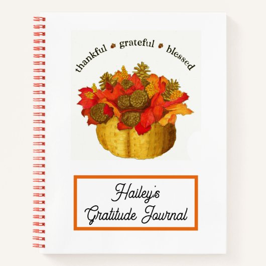 Dankful Grateful Blessed Gratitude Journal Notitieboek (Voorkant)