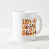 Dankful Grateful Blessed Grote Koffiekop (Voorkant rechts)