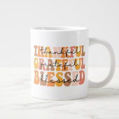 Dankful Grateful Blessed Grote Koffiekop (Rechts)