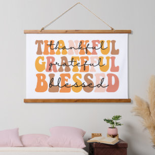 Dankful Grateful Blessed Hangend Wandkleed