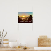 Dankful Grateful Blessed Hawaiian Sunrise Poster (Keuken)