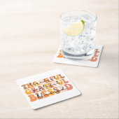 Dankful Grateful Blessed Kartonnen Onderzetters (Insitu)