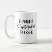 Dankful Grateful Blessed Koffiemok (Links)
