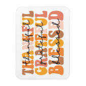Dankful Grateful Blessed Magneet (Verticaal)