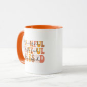 Dankful Grateful Blessed Mok (Voorkant links)