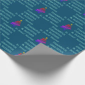 DANKFUL GRATEFUL BLESSED | Naam van Jezus | Kerstm Cadeaupapier (Hoek)