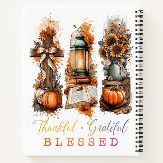 Dankful Grateful Blessed Notitieboek (Achterkant)