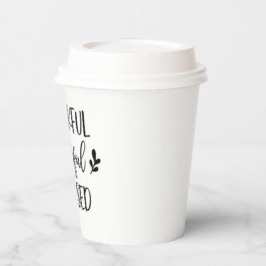 Dankful Grateful Blessed Papieren Bekers (Links)