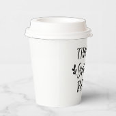 Dankful Grateful Blessed Papieren Bekers (Rechts)