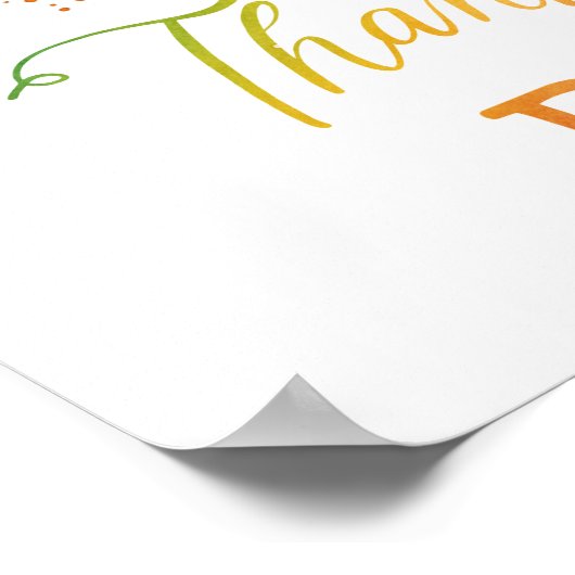 Dankful Grateful Blessed Poster (Hoek)