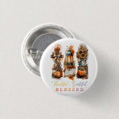 Dankful Grateful Blessed Ronde Button 3,2 Cm (Voorkant /achterkant)