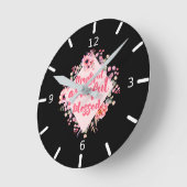 Dankful Grateful Blessed Ronde Klok (Hoek)