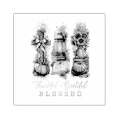 Dankful Grateful Blessed Rubberstempel (Afrduk)