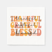 Dankful Grateful Blessed Servet (Voorkant)