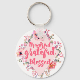Dankful Grateful Blessed Sleutelhanger