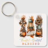 Dankful Grateful Blessed Sleutelhanger (Voorkant)