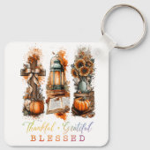 Dankful Grateful Blessed Sleutelhanger (Achterkant)