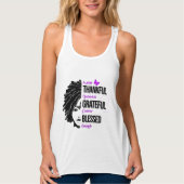 Dankful Grateful Blessed Tanktop (Voorkant)