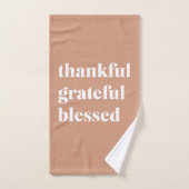 Dankful Grateful Blessed | THANKSGIVING Bad Handdoek (Handdoek)