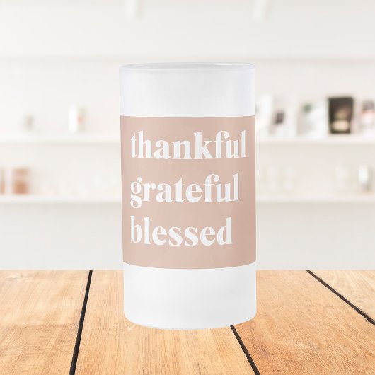 Dankful Grateful Blessed | THANKSGIVING Matglas Bierpul