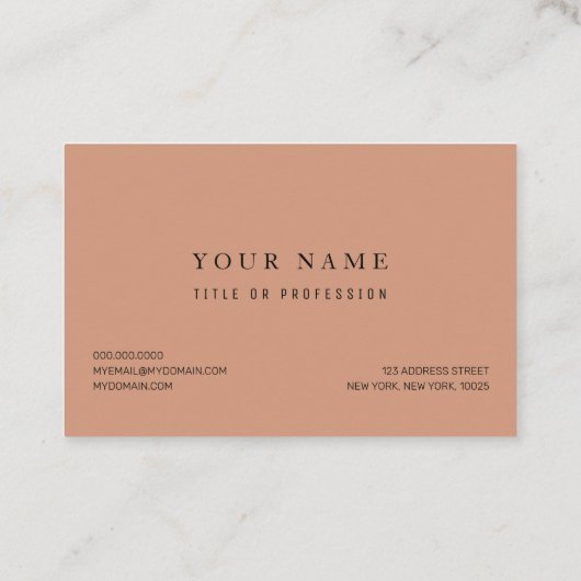 Dankful Grateful Blessed | THANKSGIVING Visitekaartje (Achterkant)