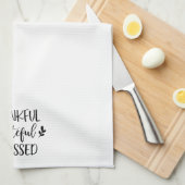 Dankful Grateful Blessed Theedoek (Quarter Fold)