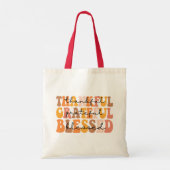 Dankful Grateful Blessed Tote Bag (Achterkant)