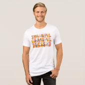 Dankful Grateful Blessed Tri-Blend Shirt (Voorkant volledig)