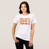 Dankful Grateful Blessed Tri-Blend Shirt (Voorkant volledig)