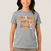 Dankful Grateful Blessed Tri-Blend Shirt (Voorkant)