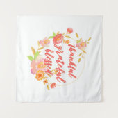 Dankful Grateful Blessed Wandkleed (Voorkant (horizontaal))