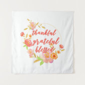 Dankful Grateful Blessed Wandkleed (Voorkant)