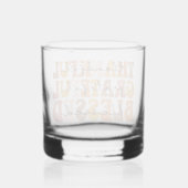 Dankful Grateful Blessed Whisky Glas (Achterkant)
