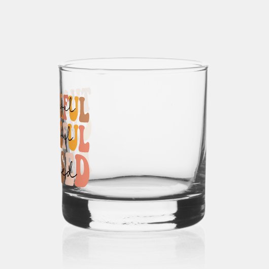 Dankful Grateful Blessed Whisky Glas (Links)