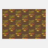 DANKFUL GRATEFUL BLESSEN THANKSGIVING INPAKPAPIER VEL (Voorkant 2)