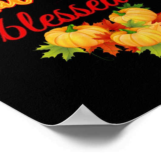 DANKFUL GRATEFUL BLESSEN THANKSGIVING POSTER (Hoek)