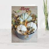 DANKFUL VOOR MOM'S VERLIES BIJ THANKSGIVING KAART (Voorkant)