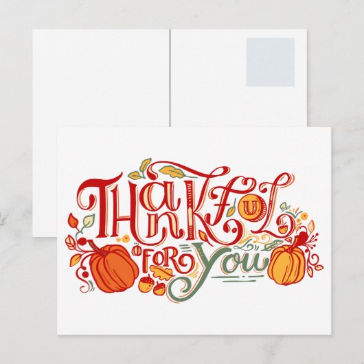 DANKFUL VOOR U BRIEFKAART (Voorkant / Achterkant)