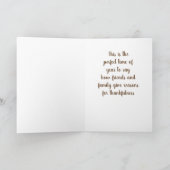 DANKFUL VOOR "U" OP DE THANKSGIVING (EN ALLE JAAR) FEESTDAGEN KAART (Binnen)