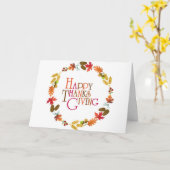 DANKFUL VOOR *U* OP DE THANKSGIVING KAART (Gele Bloem)