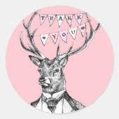 Dankherten Ronde Sticker (Voorkant)