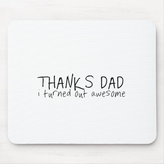 Dankje Papa... Vaderdag cadeau. Muismat (Voorkant)