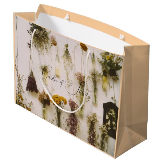 #"DankJeDatJeMetOnsHeeftGevierd"Tasje Groot Cadeauzakje (Achterkant Gekanteld)