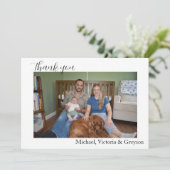 Dankjewel Baby Kaart (Staand voorkant)