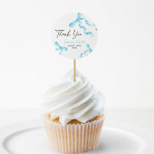 Dankjewel Blauwe Strik Sticker