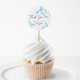 Dankjewel Blauwe Strik Sticker