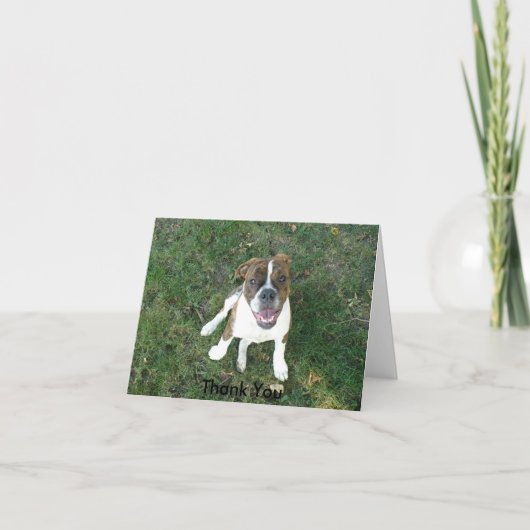 Dankjewel (bow wow!) bedankkaart (Voorkant)