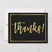 DANKJEWEL BRIEF handgeschreven gouden schrift zwar Kaart (Voorkant)