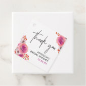 Dankjewel Bruidsboeket Bruiloft Favor Tag Bedankjes Labels (In situ)